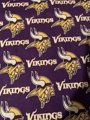 NFL Vikings 2013 #6456 Minnesota Vikings Fabric 59″ Wide by 40″ long