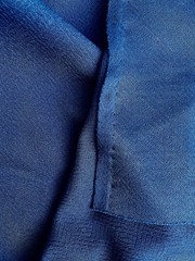 70s Polyester Double Knit Deep Blue Textured Pant Weight 60″ Wide X 40″ Long