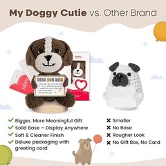 Positive Dog Crochet Doll – 100% Handmade Knitted Decor for Dog Mom – Gift