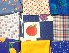 5 lb 3 oz Box of Assorted Fabric Scraps – Child Prints & Bright Colors FSBTB113
