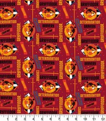 Warner Brothers Camelot Harry Potter Fabric 18” x 42” Vintage Rare New Red