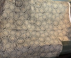 Piece Of Richloom Black & Tan Geometric Fabric Size 54”x 43” With Square Cut Out
