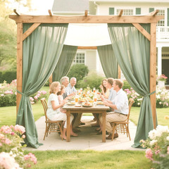Sage Green Wedding Arch Draping Fabric, 2 Packs 29″ X 20FT Sheer Fabric Arch Dra