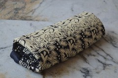 Black & Beige Hand Print Fabric 100% Cotton 20 Yard NO DUTY CHARGES 100%✅ZK-369