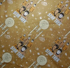 STAR TREK gold/black/white OS cotton print Fabric – SOLD BY THE HALF YARD