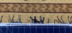 Lot Cotton Fabric Quilt Panel Cranston African Serengeti Safari Animal Patchwork