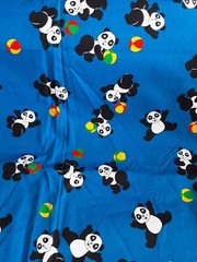Fabric Pandas With A Ball 108 L X 45 W Multicolor