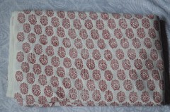 NO TARRIF CHARGES 100%✅ZK_135 Hand Block Floral Print 100%Cotton 1 Yard Fabric