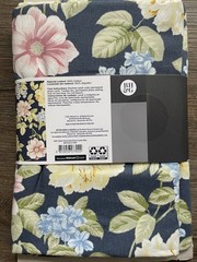 New Better Homes & Gardens 2 Yards 100% Cotton Duck in Flower Garden Blush, Blue