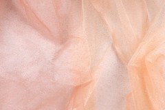 Peach Glitter Tulle Fabric by the Yard, Sparkly Tulle for Dresses and Decor
