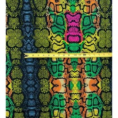African Fabric/ Ankara – Multicolored ‘Chop Life Skin’ Design, Yard or Wholesale