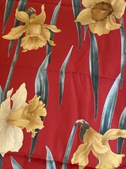 Hawaiian Print, Red Green Yellow Approx 4mt 54” Wide