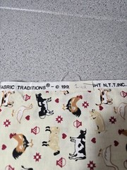 Lot Of 9 Animal Fabric Mix 10.5 Yards Vintage 1992 Cow Horse Cat Chick Lady Bug