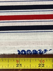 Joann Exclusive Patriotic Stripe Fabric Red White Blue Cotton USA 36L x 43W