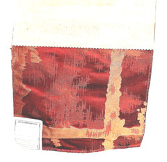 COLONY Silky Textured Plaid Designer Fabric Sample Booklet Set / 6 Semi shiny