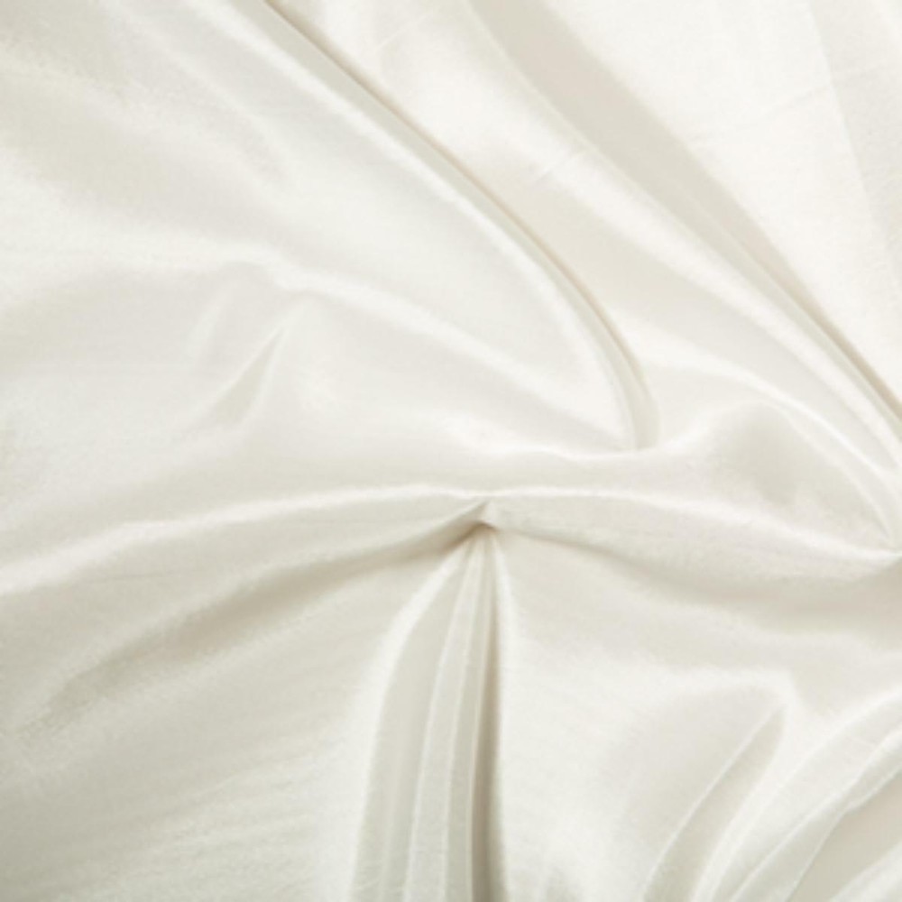Taffeta Metallic Silk Satin Dress Fabric Material – IVORY