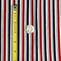 Joann Exclusive Patriotic Stripe Fabric Red White Blue Cotton USA 36L x 43W