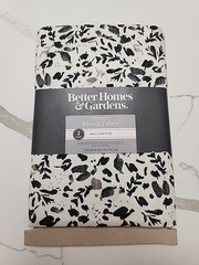 Better Homes & Gardens Precut Fabric 100% Cotton 2 Ditsy Leaf Gray 72″x45″