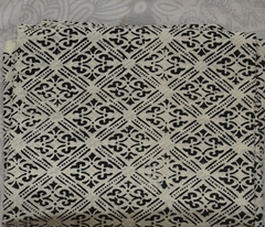 White & Black Hand Block 20 Yard 100%Cotton Fabric NO TARRIF CHARGES 100%✅KK17