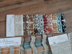 Safe Haven By De Leo Fabric Lot 26, 24 Small Samples 8×5, 11×6 Large 25x 16 New