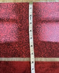 Junk Journal Fabric Lot Moda Grunge Christmas Red Green Scrap Quilting 16pc