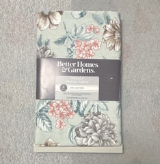 Better Homes & Gardens Flower Garden Spa Floral Cotton Fabric 2 yds Precut 45″