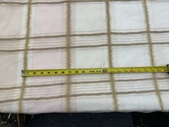 100% Silk Embroidered Organza Sheer Fabric 54inch Width Sold by the yard Gold