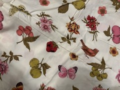 Fashionloom Floral Botanical Fabric Birds Butterflies Fruit 5 Yards 38” Wide