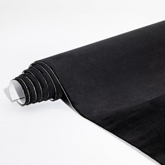 Flexible Self-Adhesive Black Microfiber Suede Look Film 16.5″ x 59″ for Cars