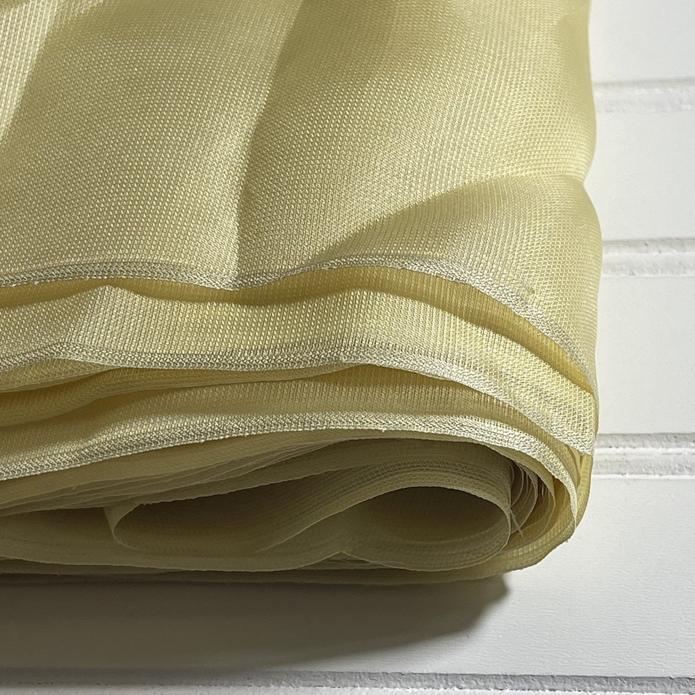 SILK YELLOW FABRIC 10 Yards x 21 Inches Wide or 360 Inches x 21 Wide