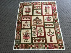 Northcott Fabric Panel “All Hearts Come Home . . “ Tenderberry Stitches/Reynolds