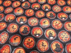 Halloween Print Cotton Fabric 1 FQ Michael Miller Haunt It
