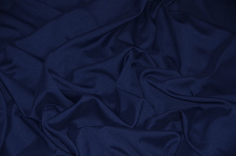 Navy Poplin Fabric Polyester Solid 60” by the yard