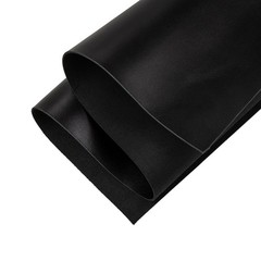 Black Tooling Leather Square Sheets 12×24 Inch 2.0mm Thick Cowhide Crafts