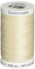 Sew-All Thread 547 Yards-Eggshell (3 Pack) 3 Pack, Cream White