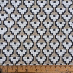 ROMO SMALL SCALE GEOMETRIC WEAVE FABRIC ORFORD/METEORITE 6.75 YARDS