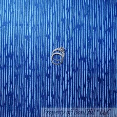 BonEful Fabric FQ Cotton Quilt AH VTG Cream Blue Tan Larkspur Flower Polka Dot S