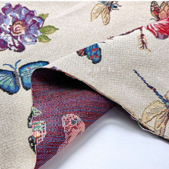 Colorfull Butterfly Jacquard Fabric DIY Skirt Coat Clothes Craft Sewing Material