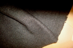 1 of 20 yds WOOL blend Fabric Flannel Melange Suiting 9 oz Coal Gray 60″w bty