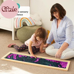 Sequin Sensory Wall Frame | Sensory Wall Sequin Flip Fabric for Kids | Daycare a