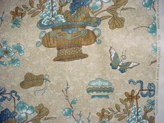 11Y GP & J Baker BP10313 Castleton Stone Indigo Drapery Upholstery Fabric