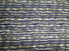 Vintage HI Fashion Cotton Fabric “KENTA” Moss Green, black, White 48″ x 44″