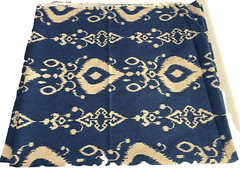 Mill Creek Fabrics Screen Print Cotton Fabric Blue And Off White 118″ x 56″