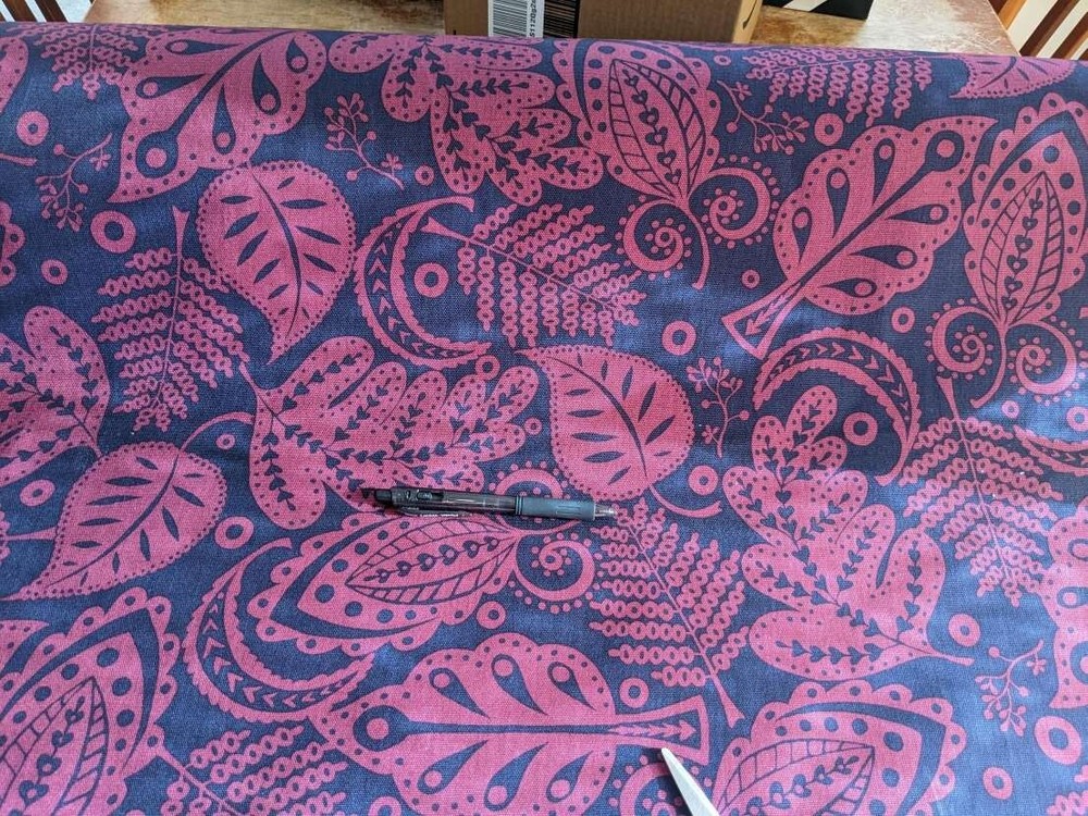 Brandy J floral cotton canvas pink fabric floral flowers buy by the yard (sb15)