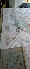 Crib Quilt Panels + More. Lot 1 Humpty Dumpty. Cow Over The Moon.