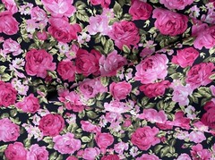 44″ Sweet Rose Floral Printed Cotton Fabric Dress Decor Craft Drape Sewing BTY