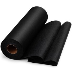 UzecPk Medium Weight Iron On Interfacing Fabric for Sewing: 12″ X 30yd, Black