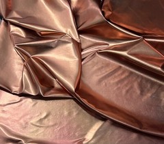 10 Yard Copper Iridescent Metallic Stretch Lame Fabric 56” With