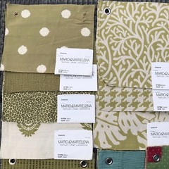 Mario & Marielena Seaside Fabric Samples Swatches Sewing Crafts Green Lot 1 of 3