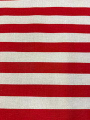 Sedona Designz 60″ Wide Red/White 1″ Stripe Poly-Cotton Broadcloth Fabric – Ligh